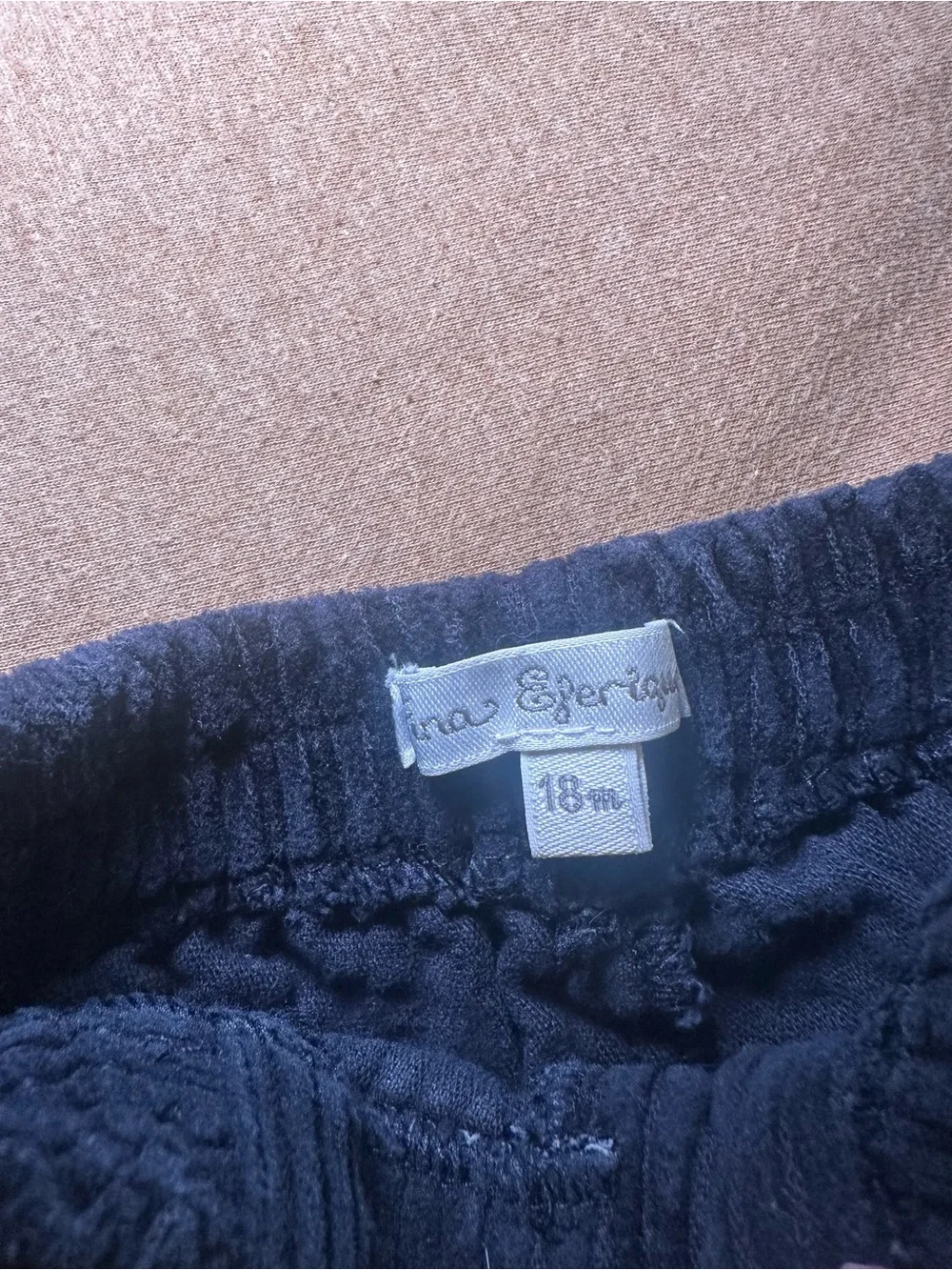 Navy Corduroy Cargo Pocket Kids Pants